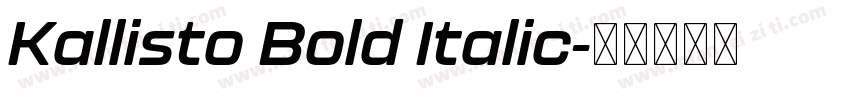 Kallisto Bold Italic字体转换